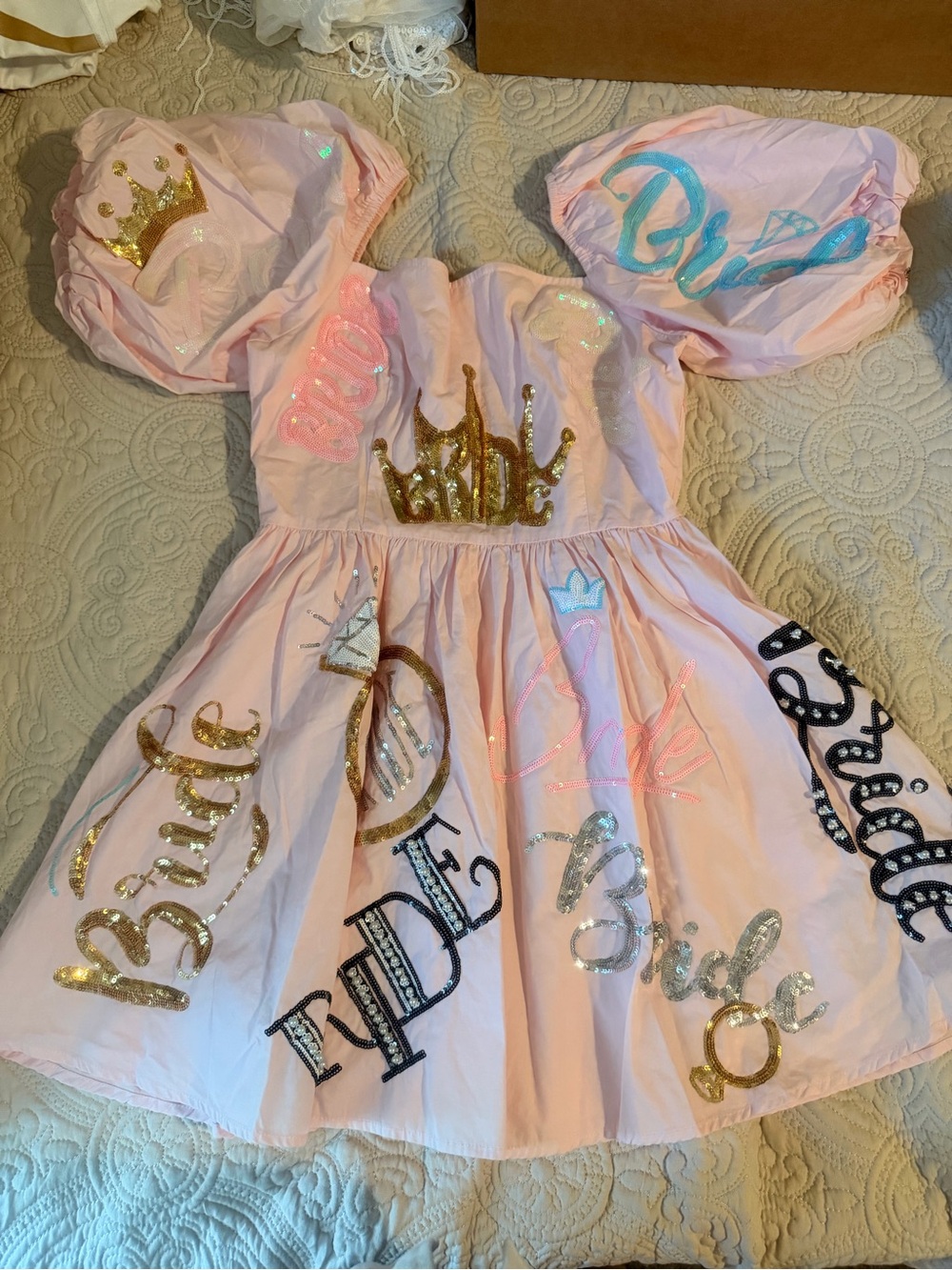 QOS Pink 'Bride' Dress